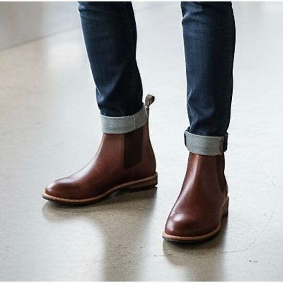 NISOLO Javier Chelsea Boot – Brandy Leather – Men’s Size 12.5 NEW in box - Picture 1 of 14